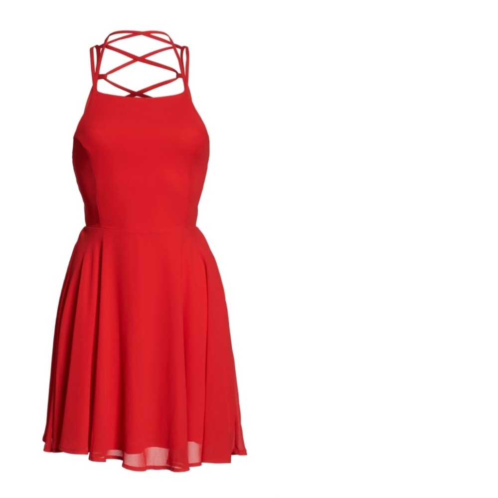 Lulus Red Mini Dress - Picture 3 of 8